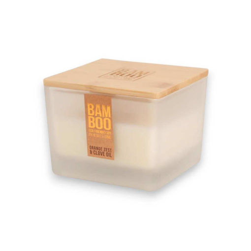 Picture of HEART & HOME BAMBOO CENTREPIECE CANDLE ORANGE ZEST & CLOVE